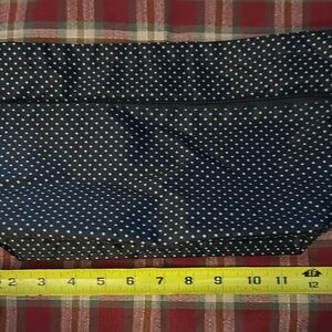 Nylon purse organizer Black Polka Dot